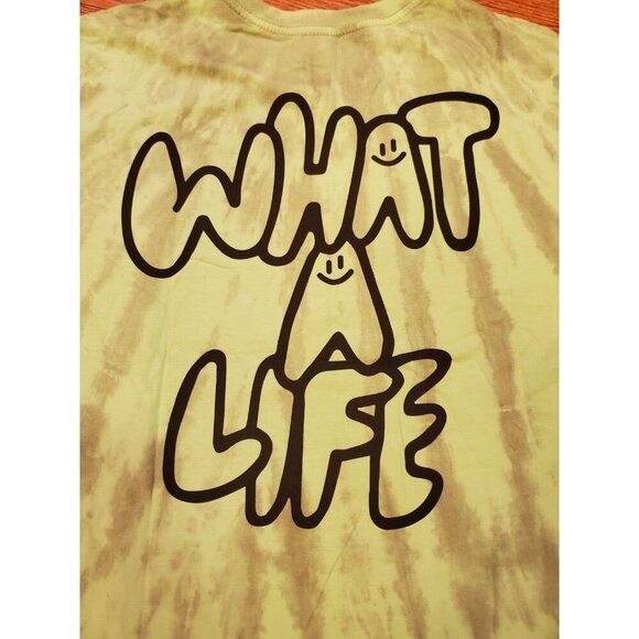 Off The Grid Records Shirt Men's Size Lg Green Tie Dye DJ John Summit WAL‎ Tour - Picture 4 of 8